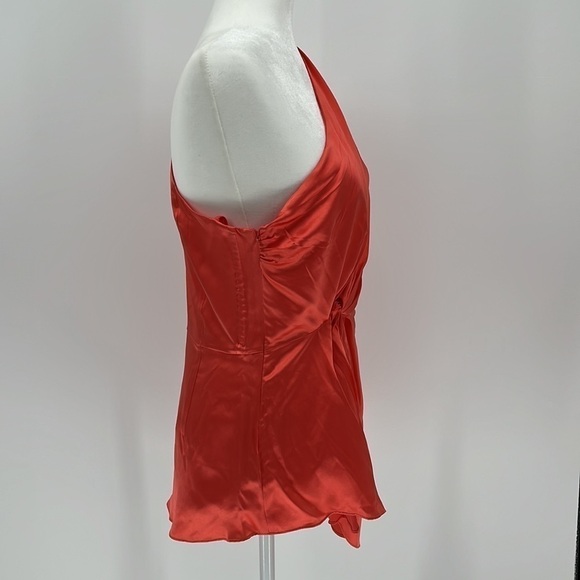 Cinq A Sept Stace Neon Coral One Shoulder Blouse Size Medium New with tags! - Picture 15 of 16